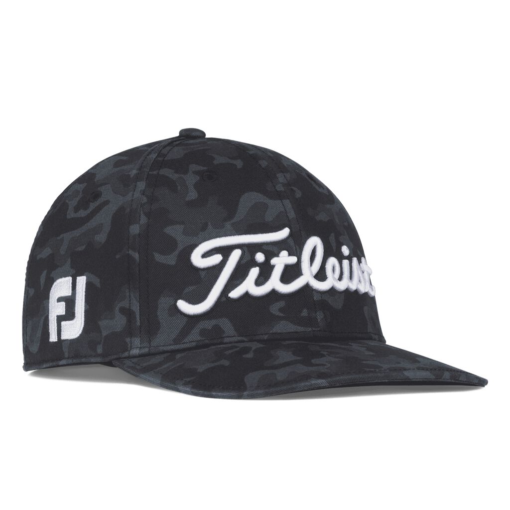 Black Camo Tour Cotton Semi Curve | Titleist Golf Hat